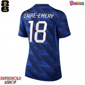 Frankrig Warren Zaire-Emery #18 Hjemmebanetrøje Dame VM 2026 Kort ærmer